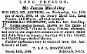 Property and Land Sales  1888-03-17 and 1888-03-24 CHWS